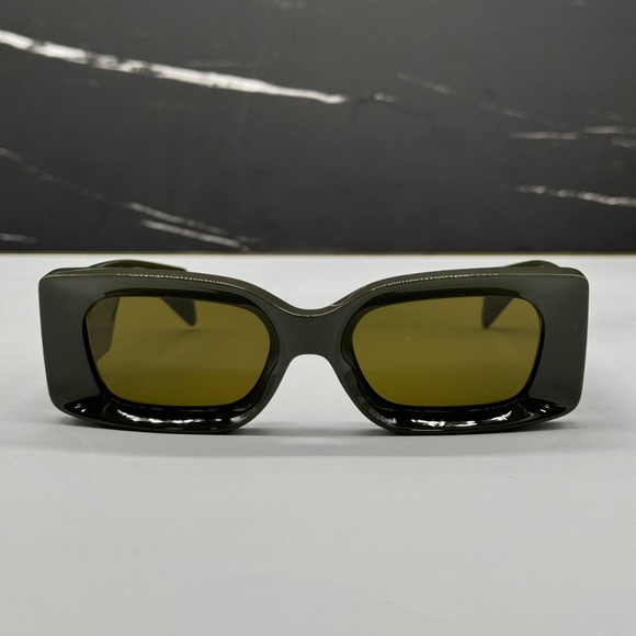 NEW MOD 4474U 5491/73 VERSACE GREEN GREY SQUARE VE4474U 549173 UNISEX SUNGLASSES - Picture 3 of 11